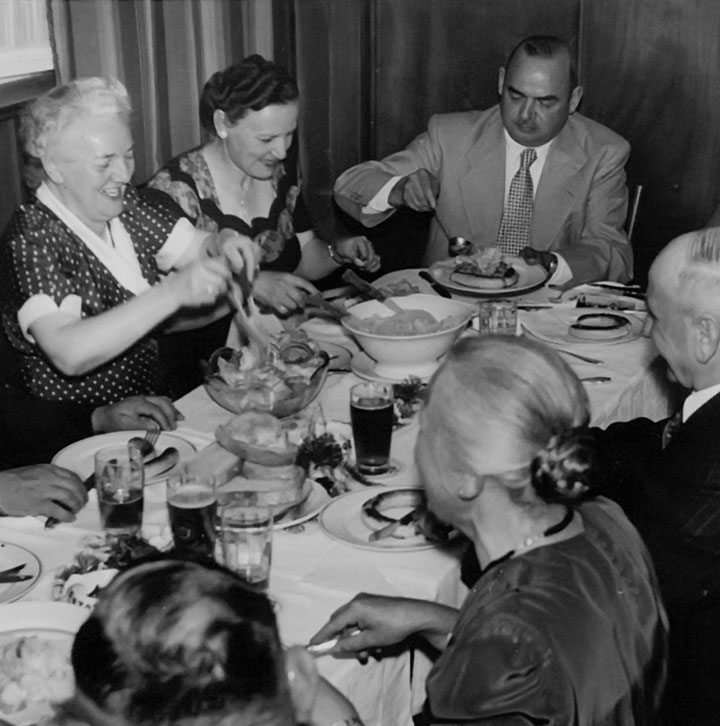 Family Eating the Table